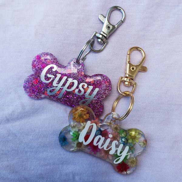 Custom Resin Pet ID Tag - Dog Bone Shaped - Image 8