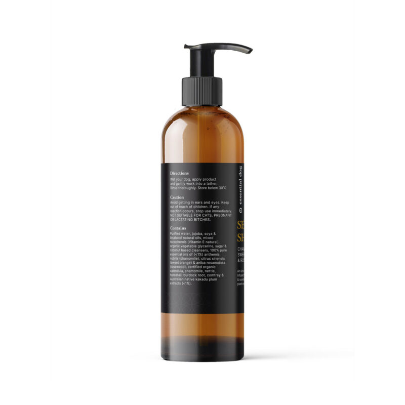 Sensitive Dog Shampoo: Chamomile, Sweet Orange & Rosewood - Image 3