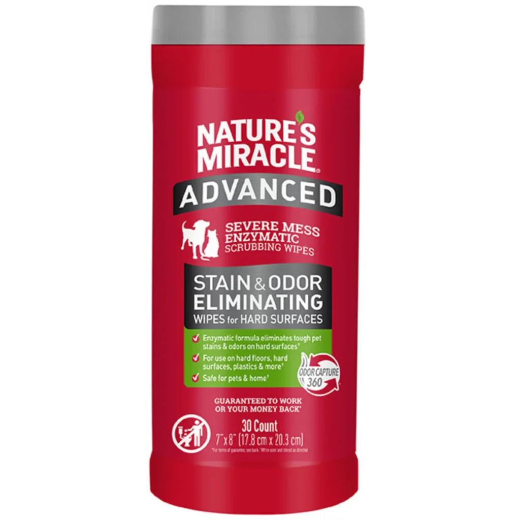Nature’s Miracle – Advanced Stain & Odour Eliminating Wipes