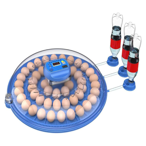 Automatic 52 Egg Incubator - Auto Water System, Humidity Control & Egg Candler