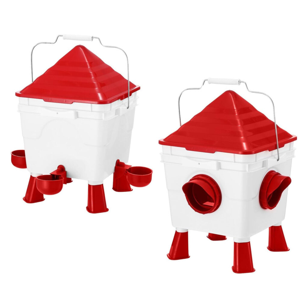 Poultry Feeder & Waterer Set (8KG, 8L)