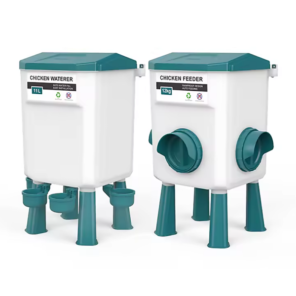 Poultry Feeder & Waterer Set (12KG, 11L)