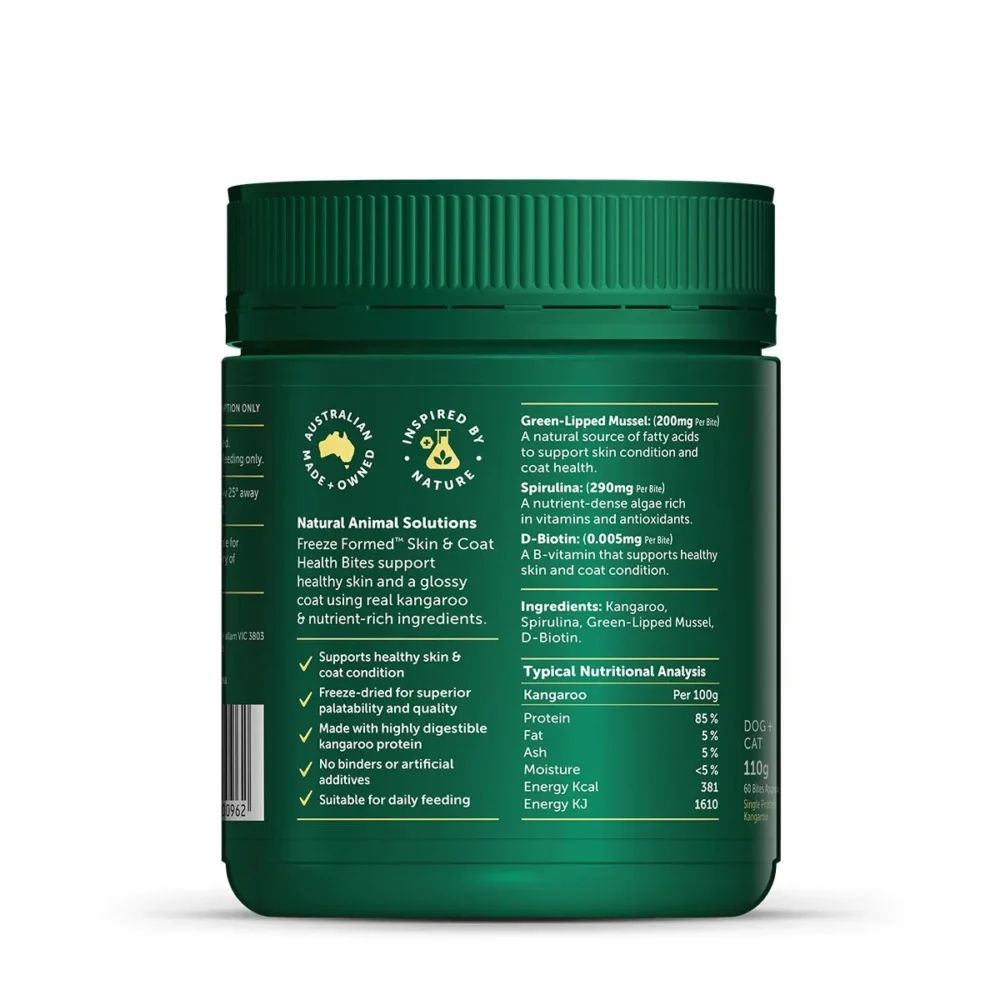 Natural Animal Solutions – Freeze Formed™ Skin & Coat Health Bites - Image 3